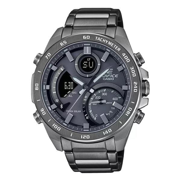 CASIO EDIFICE Grey IP Bluetooth Connect - Men's Watch ED527 - Kamal Watch Company