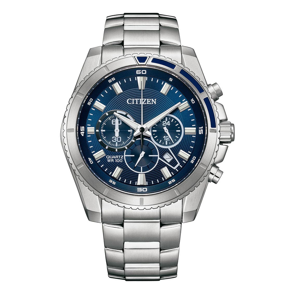 CITIZEN QUARTZ GENTS WATCH BLUE DIAL - AN8201-57L - Kamal Watch Company