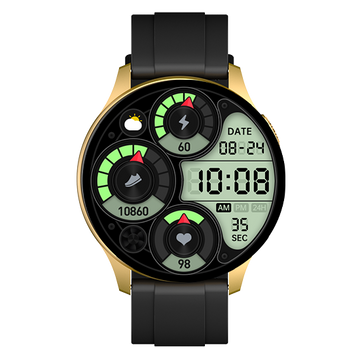 FIRE BOLTT Invincible BSW020-GOLD BLACK - Kamal Watch Company