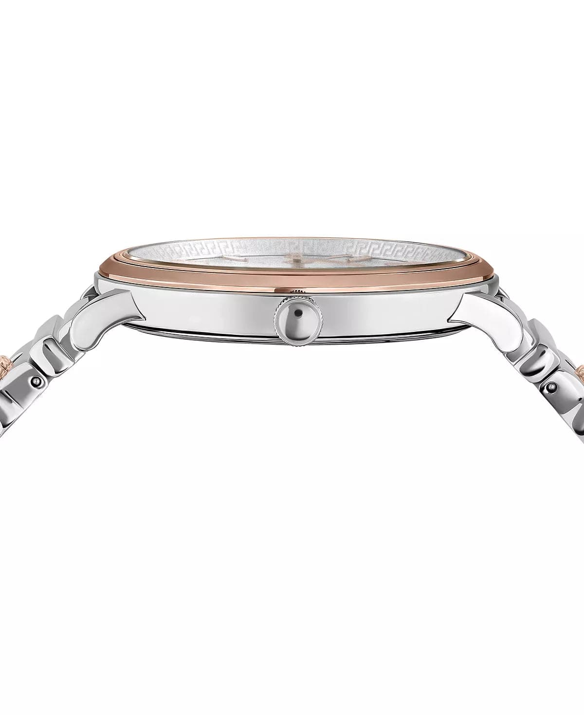 VERSACE Women's Swiss V-Circle Logomania Two Tone Stainless Steel Bracelet Watch VE8105022 - Kamal Watch Company