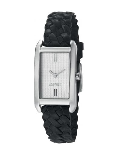 Esprit White Dial Black Leather Strap Women's Watch ES106032002 - Kamal Watch Company