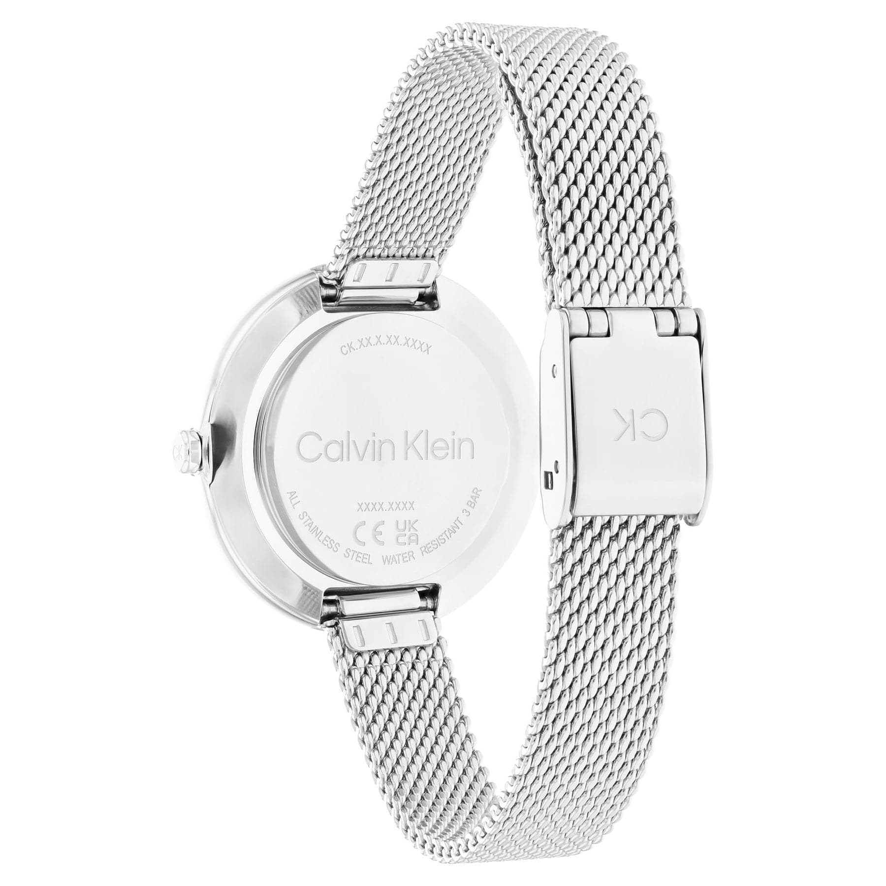Calvin Klein Steel Mesh Silver White Dial Women's Watch - 25200184 - Kamal Watch Company