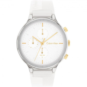 Ladies Calvin Klein Silicone Strap Watch-25200244