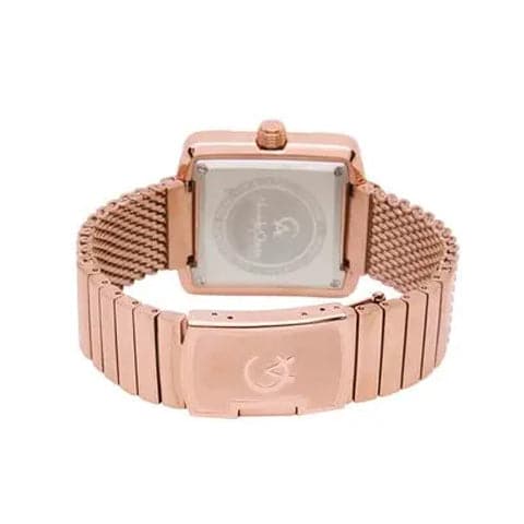 Alexandre Christie Womens 36 mm Passion White Dial Metal Analogue Watch - 3030BFBRGSL - Kamal Watch Company