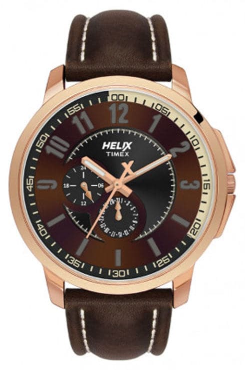 Helix TW027HG13 Brown Dial Men's Watch - Kamal Watch Company