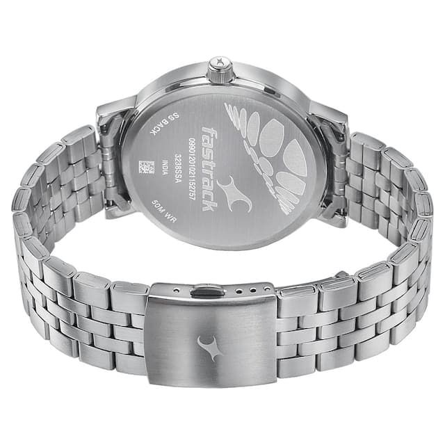Fastrack Mens 43 mm Dial It Up Silver Dial Stainless Steel Analog Watch - Kamal Watch Company