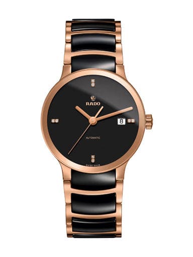 Rado Centrix Automatic Diamonds Black Dial Women's Watch - Kamal Watch Company