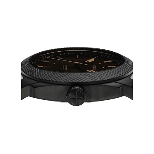 Machine Three-Hand Date Dark Brown Eco Leather Watch-FS5972I - Kamal Watch Company