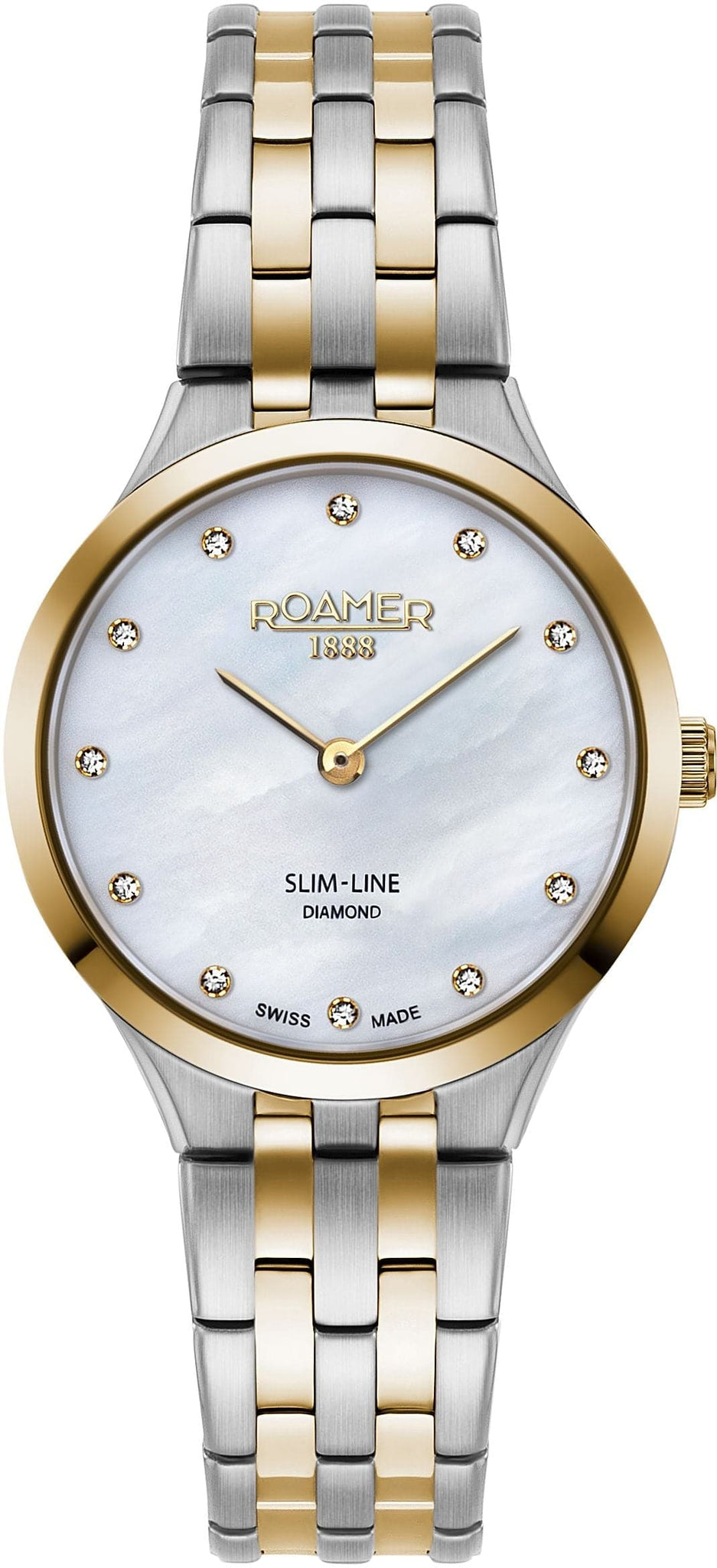 ROAMER Slim Line Diamond Swiss Made Watch for Women 512847478920