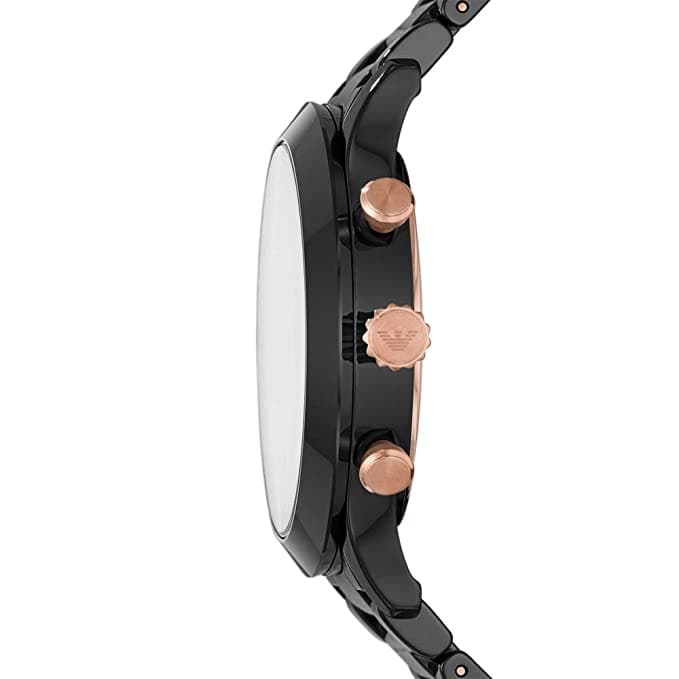 Emporio Armani Giovanni Analog Black Dial Men's Watch AR70006 - Kamal Watch Company
