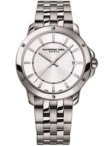 Raymond Weil Tango Men's Date Quartz Steel White Dial 39 mm Watch - Kamal Watch Company