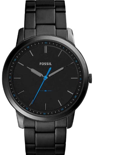 Fossil Minimalist 3H Black Dial Men's Watch - Kamal Watch Company