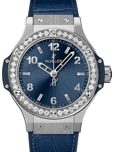 Hublot Big Bang Steel Blue Diamonds - Kamal Watch Company