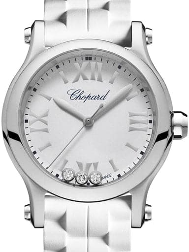 Chopard Happy Sport White Dial Women's Watch - Kamal Watch Company