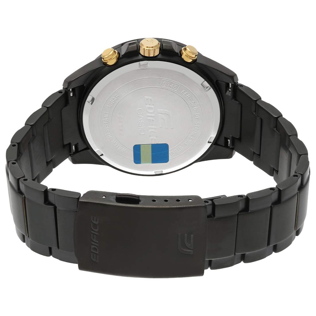 EDIFICE EFR-526BK-1A9VUDF - EX208 Black Chronograph - Men's Watch - Kamal Watch Company