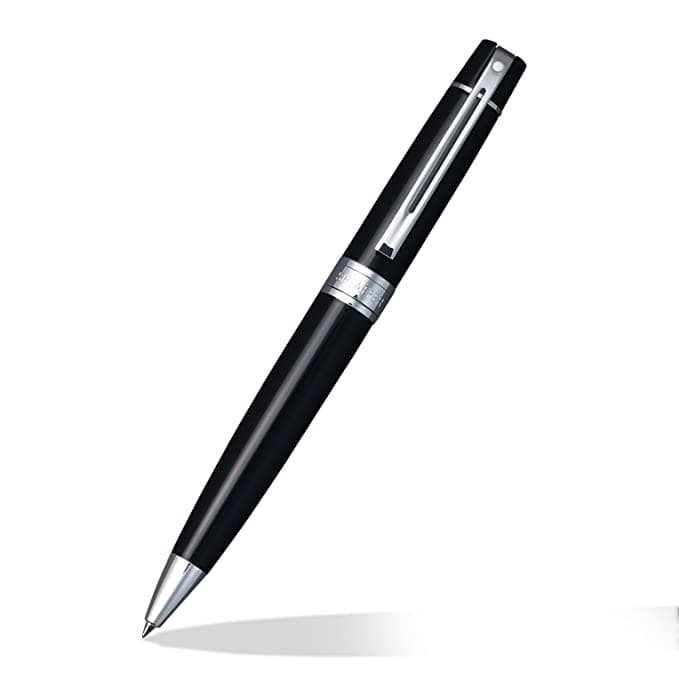 SHEAFFER Black Chrome Trims Ballpoint Pen 9312 BP