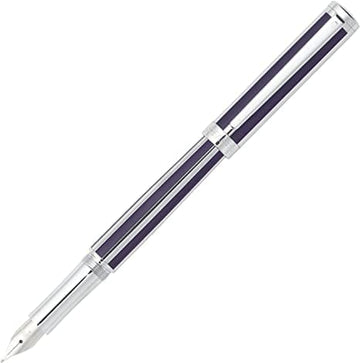 Sheaffer Intensity Deep Violet Striped Medium Point Fountain Pen 9232 FP - Kamal Watch Company