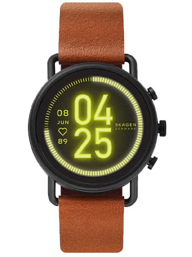 Skagen Falster Round Digital Multicolor Dial Unisex Leather Smartwach - Kamal Watch Company