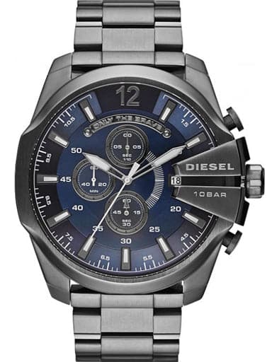 Diesel Mega Chief Round Blue Dial Men's Watch - Kamal Watch Company