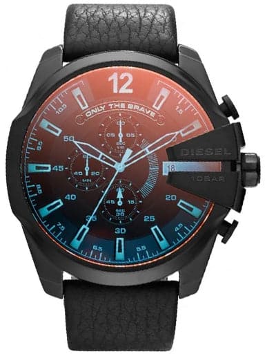 Diesel Mega Chief Round Analog Black Dial Men's Watch - Kamal Watch Company