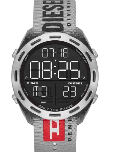 Diesel Crusher Round Digital Black Dial Men's Watch - Kamal Watch Company