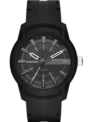 Diesel Armbar Round Analog Black Dial Men Watch - Kamal Watch Company