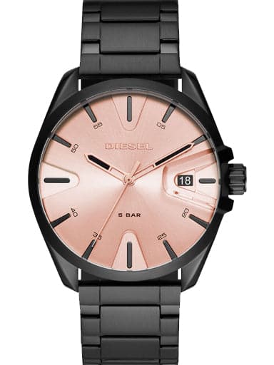 Diesel Mens MS9 Rose Gold Dial Metallic Analogue-Digital Watch - Kamal Watch Company