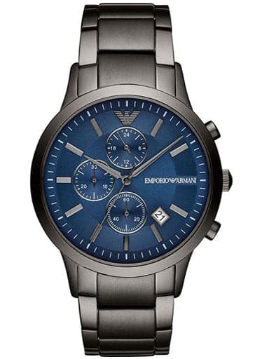 Armani Renato Chronograph Quartz Blue Dial Men's Watch - Kamal Watch Company