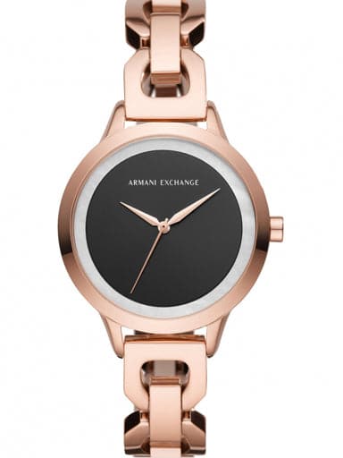 ARMANI EXCHANGE Womens Black Dial Metallic Analogue Watch - AX5613I - Kamal Watch Company