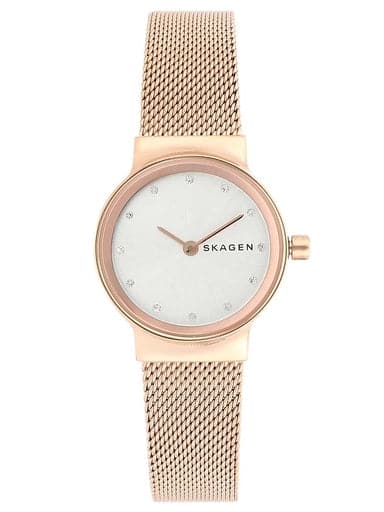 Skagen Freja Rose Gold-Tone Steel-Mesh Watch - Kamal Watch Company