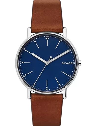 Skagen Signatur Brown Leather Watch - Kamal Watch Company