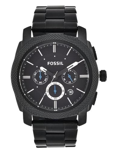 Fossil Machine Chronograph Black Stainless Steel Watch - Kamal Watch Company