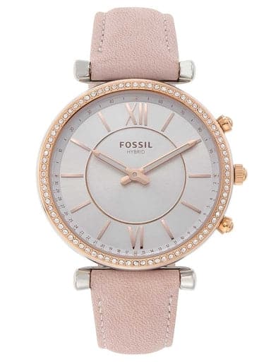 Fossil Hybrid Smartwatch Carlie Blush Leather - Kamal Watch Company