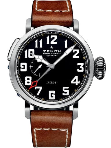 Zenith Pilot Montre d'Aeronef Type 20 GMT Mens Watch - Kamal Watch Company