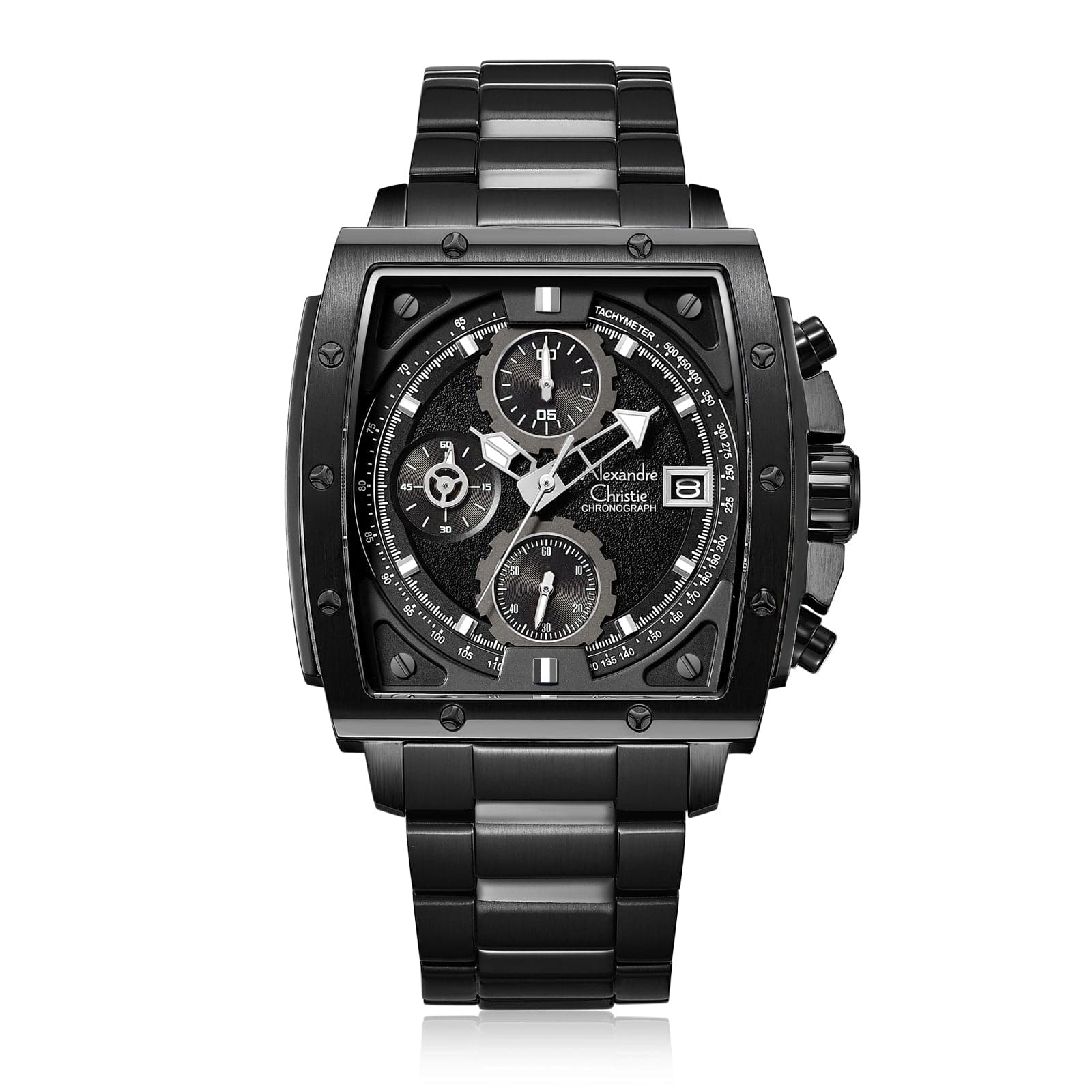 ALEXANDRE CHRISTIE Chronograph For Men – Stunning Black 6376MCBIPBA - Kamal Watch Company