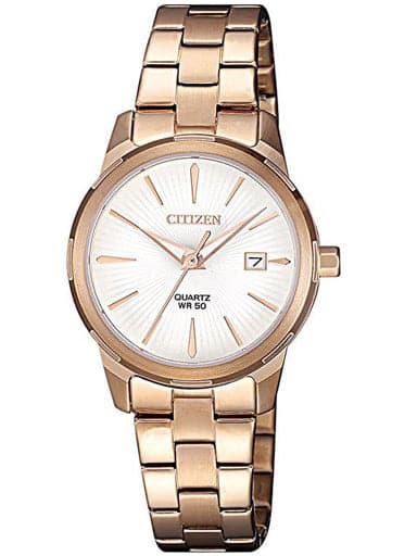 Citizen Quartz White Dial Women's Watch EU6073-53A - Kamal Watch Company