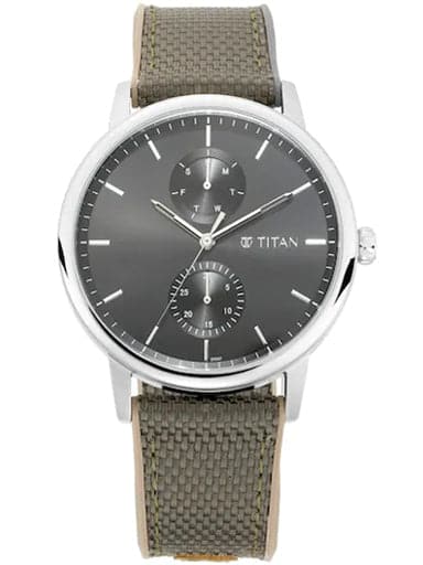 Titan Athleisure Grey Multi-Function Dial Men's Watch 90118SP02 - Kamal Watch Company