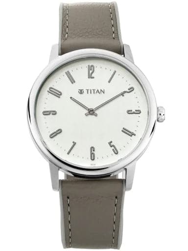 Titan Athleisure Silver Epoxy Polished Dial Men's Watch 90118SP01 - Kamal Watch Company