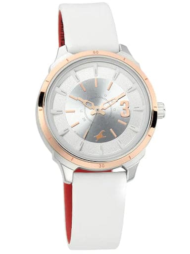 Fastrack All Nighters White Dial Leather Strap Watch - Kamal Watch Company