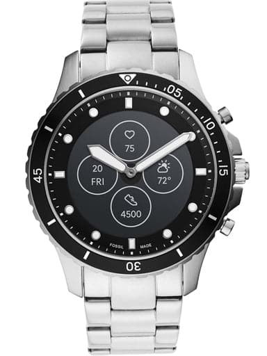 Hybrid Smartwatch HR FB-01 Stainless Steel - Kamal Watch Company