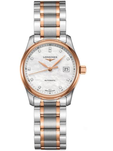 Longines Master Collection Automatic MOP Diamond Dial Ladies Watch - Kamal Watch Company