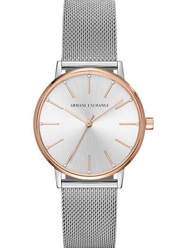 Armani Exchange Women's Lola Round Analog Silver Watch - Kamal Watch Company