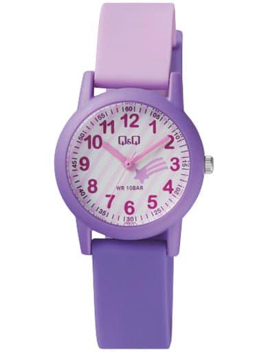 Q&Q Analog Multi-Colour Dial Girl's Watch - Kamal Watch Company