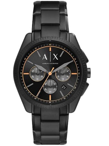 Armani Exchange Chronograph Black Stainless Steel Watch - Kamal Watch Company