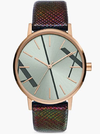 Armani Exchange Analogue Wrist Watch with Leather Strap - Kamal Watch Company