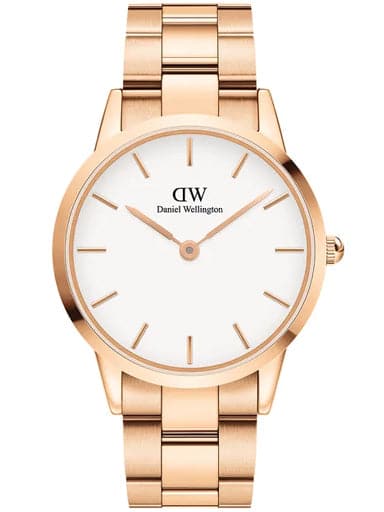 Daniel Wellington Iconic Link Watch, Rose Gold or Silver Link Bracelet - Kamal Watch Company