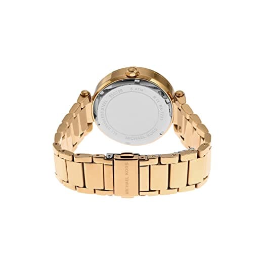 Michael Kors Womens 39 mm Parker Gold Dial Stainless Steel Analog Watch - MK7283I - Kamal Watch Company