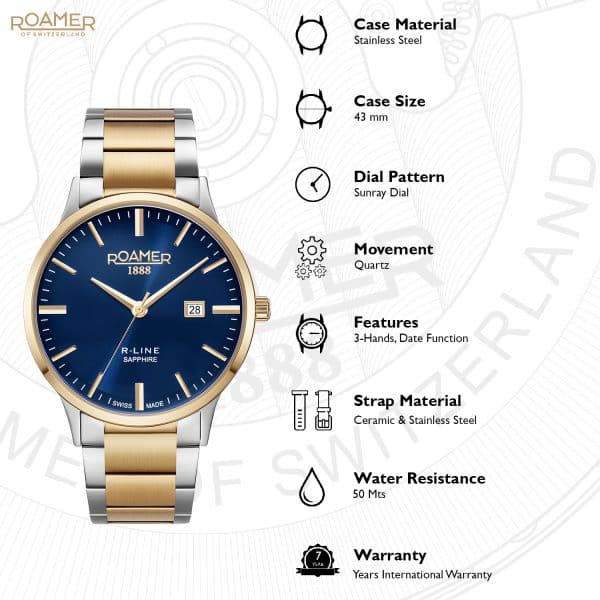 ROAMER R-LINE CLASSIC 718833484570 - Kamal Watch Company
