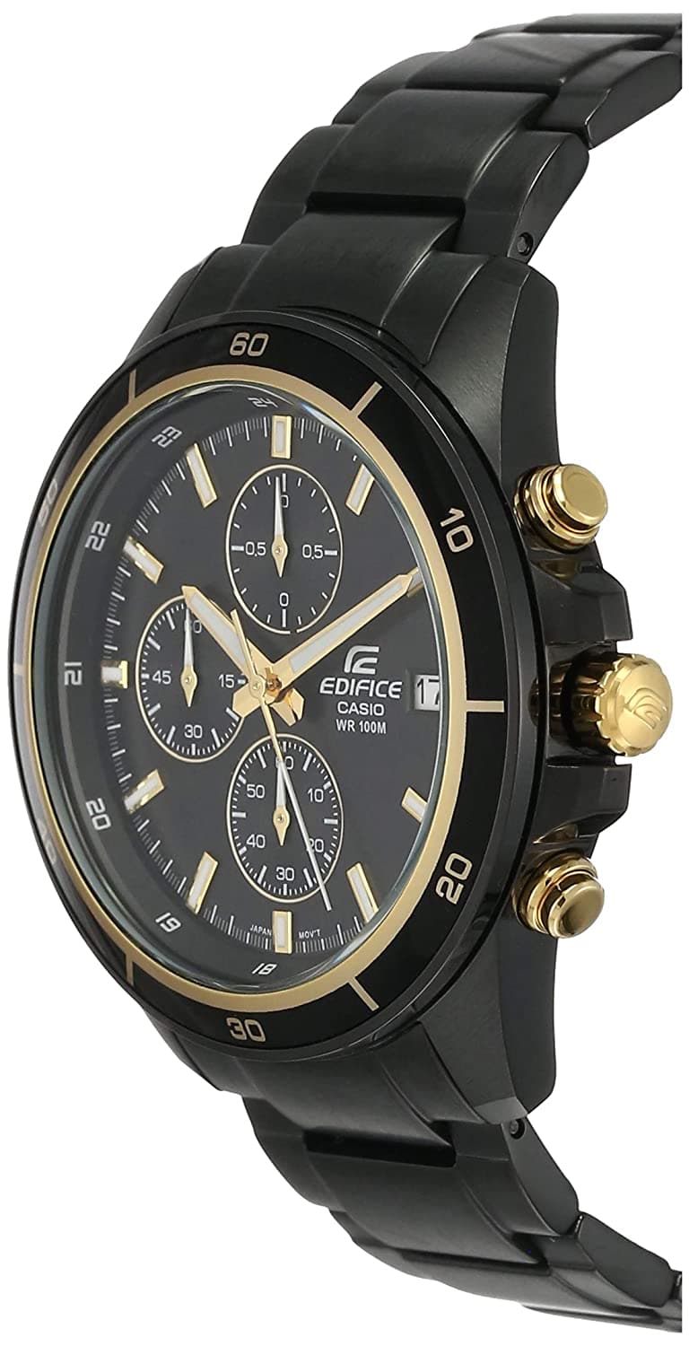 EDIFICE EFR-526BK-1A9VUDF - EX208 Black Chronograph - Men's Watch - Kamal Watch Company