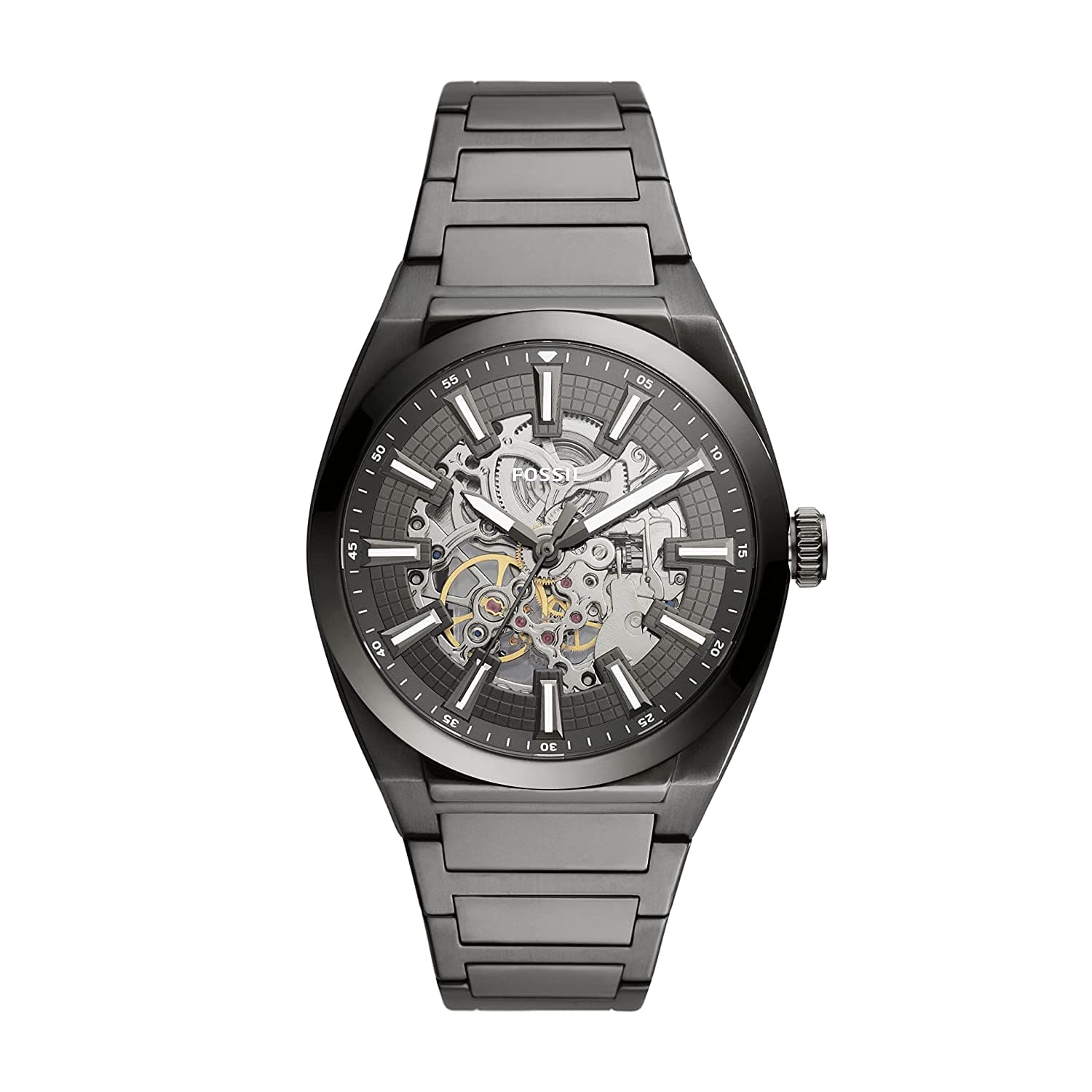 FOSSIL Everett Automatic Smoke Stainless Steel Watch ME3206 - Kamal Watch Company
